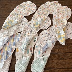 Preowned Aden + Anais burly bibs - set of 9